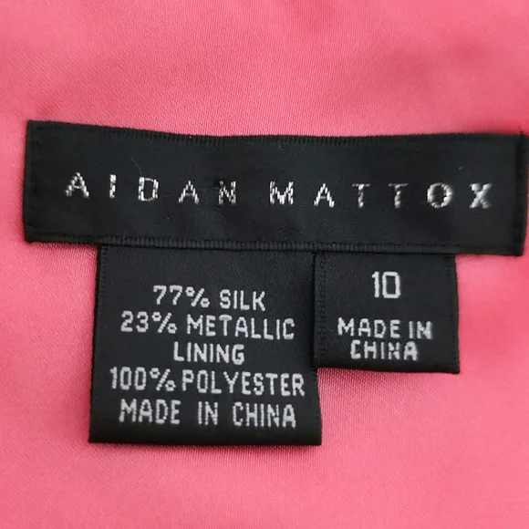 Aiden Mattox Silk Organza Crossback Halter Maxi Dress Gown size 10 - Picture 14 of 15